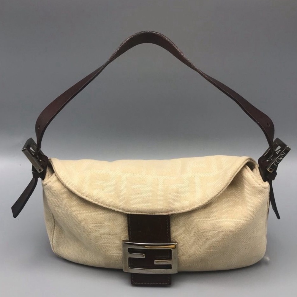 Vintage Fendi Zucca Canvas Shoulder bag